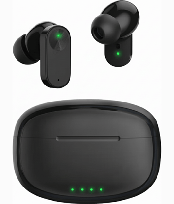 Nord 2r True Wireless in Ear Earbuds with Mic, 12.4mm Drivers, Playback:Upto 38hr case,4-Mic Design, IP55 Rating