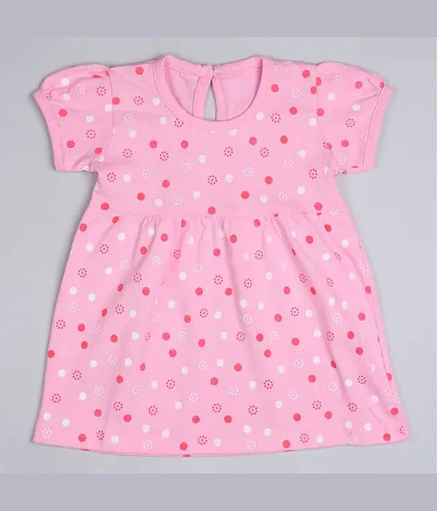 Paryag Pack of 1 Baby Girls Cotton Blend Dress ( Pink )