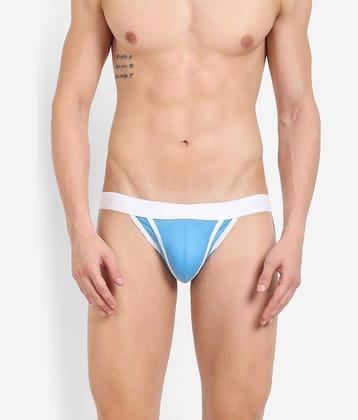 La Intimo Pack of 1 Cotton Blend Briefs For Men's ( Blue )