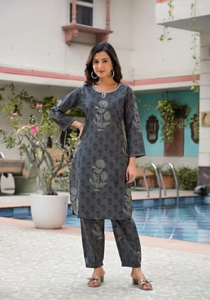 HAND BLOCK CO-ORD SET-S / #575a65