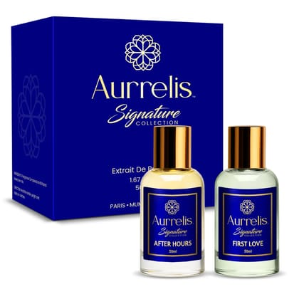 Aurrelis Signature Parfum Combo Pack of 2  After Hours & First Love | Extrait De Parfum | 50 ml Each