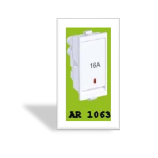 Helmer Fista 16A 1 Way Switch (with Indicator)