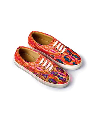 Women Sweat Absorption Lightweight Abrasion Slip Resistant Canvas Sneakers