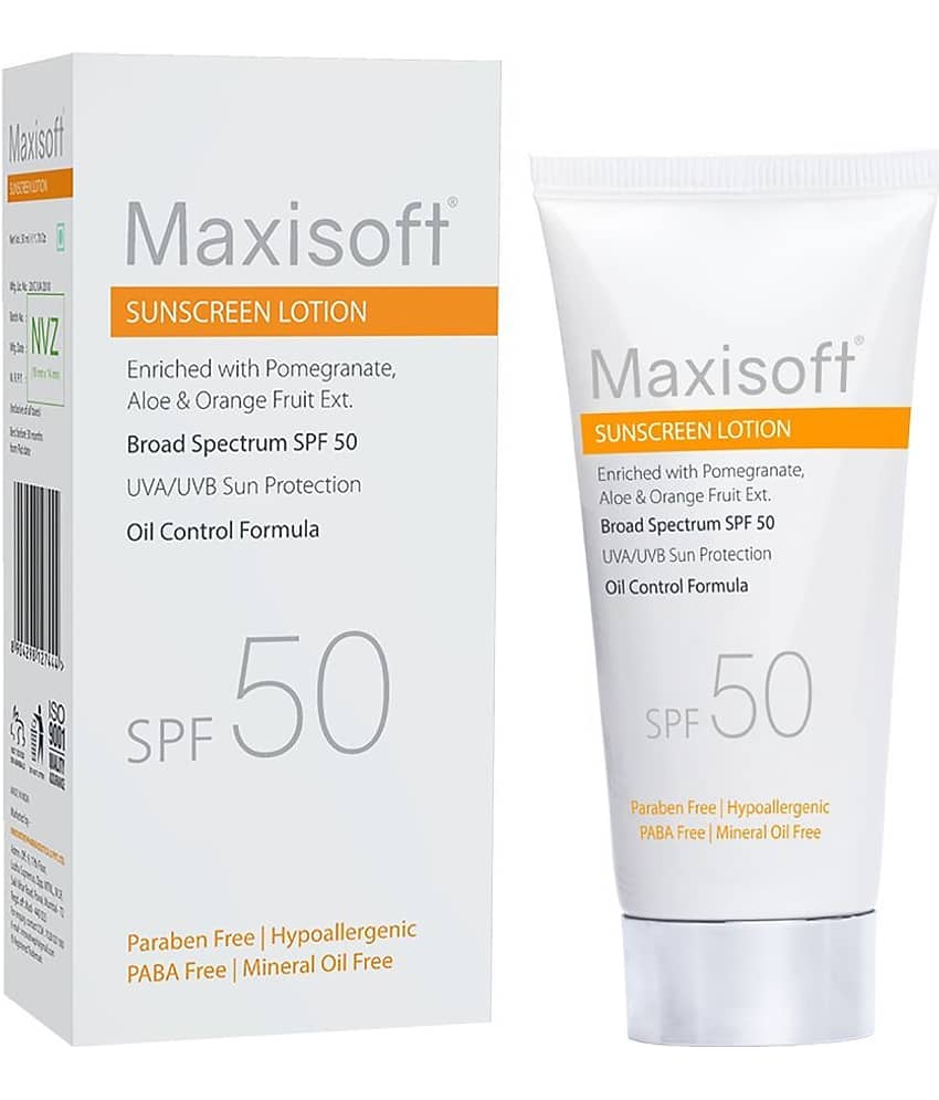 MAXISOFT - SPF 50 Sunscreen Cream For All Skin Type ( Pack of 1 )