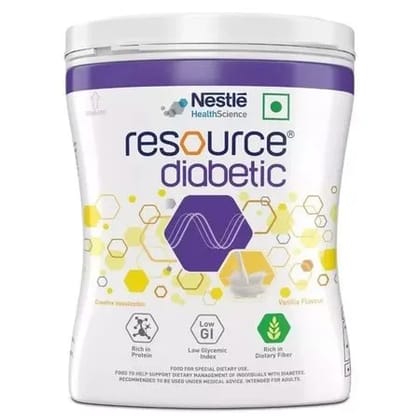 Nestle Resource Diabetic Powder - Vanilla Flavour 400 gm (Pet Jar)