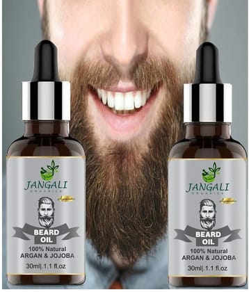 PURE JANGALI ORGANICS Beard Growth Oil- For Stimulating fast Beard Growth Hair Oil 60ML