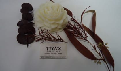 Rose Mold Candle (90 Gram White Colour