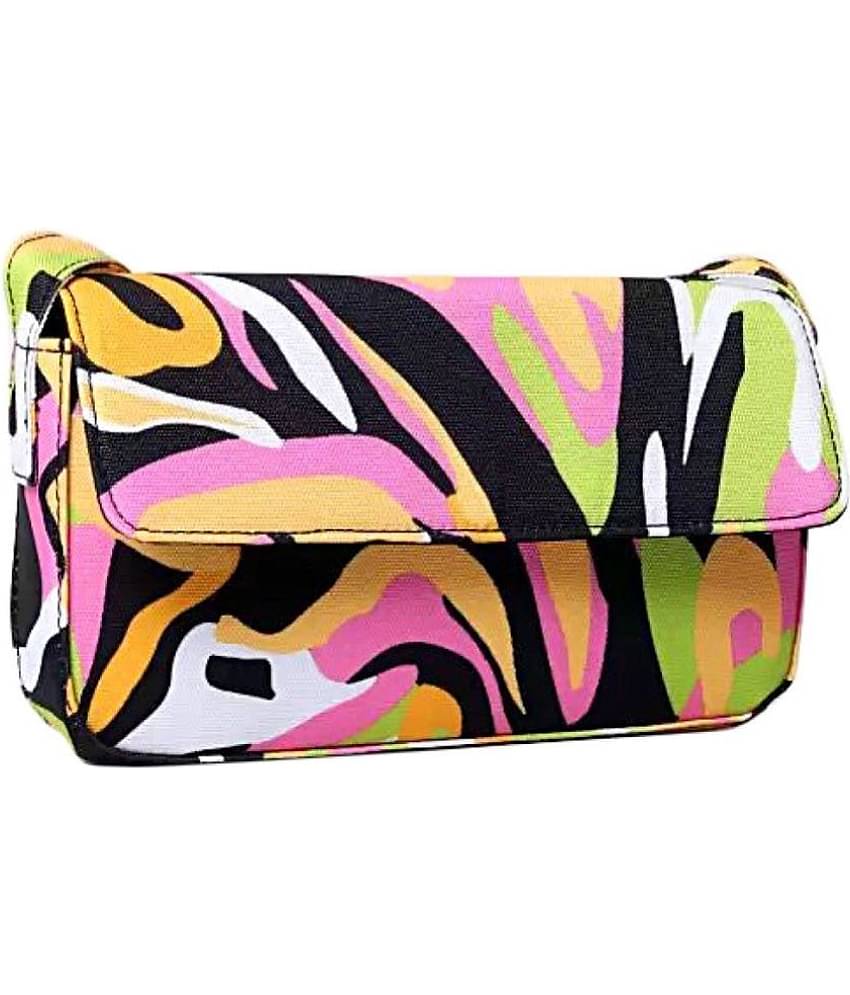 SAKWOODS Sling Bag Canvas Set of 1 ( Multicolor )