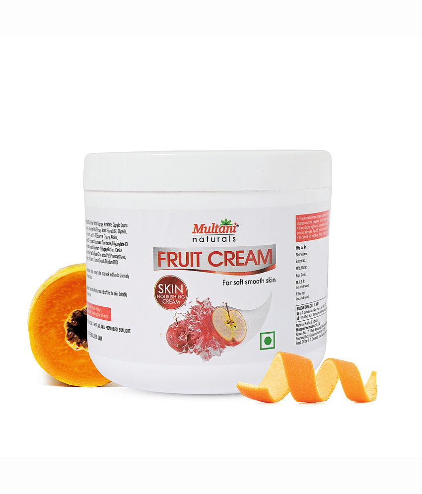 Multani Naturals Fruit Skin Cream Quick Absorbing & Non Sticky Moisturizer Body Lotion For Soft & Glowing Skin,750 Ml