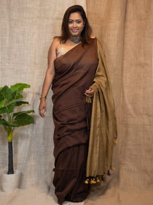 Linen Saree