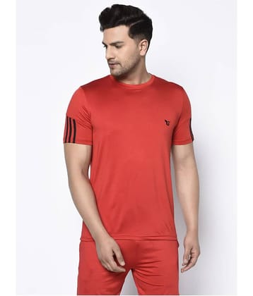 Glito - Red Polyester Regular Fit Men's Jersey ( Pack of 1 )