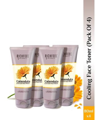 Richfeel - Acne or Blemishes Removal Face Wash For Normal Skin ( Pack of 4 )
