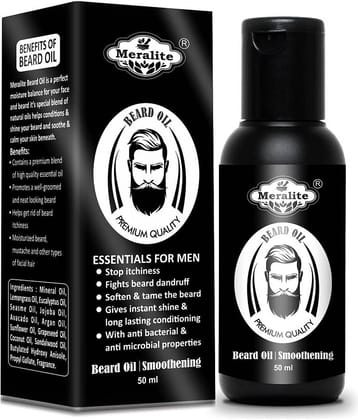 MERALITE - 50mL Promotes Beard Growth Beard Oil ( Pack of 1 )