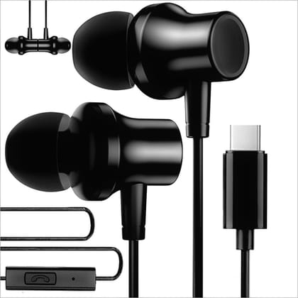 Order TecSox Type C Earphones Online | Supports All Device-Navy
