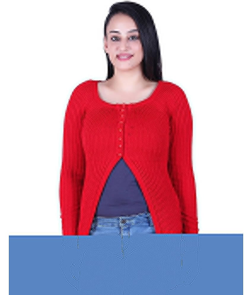 Ogarti Woollen Shrugs - Red