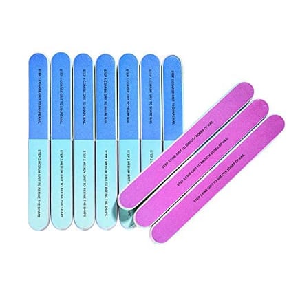 Elecsera Professional Nail 7 Sided Buffer For Polish & Shine (Pack Of 10) (Set of 10)