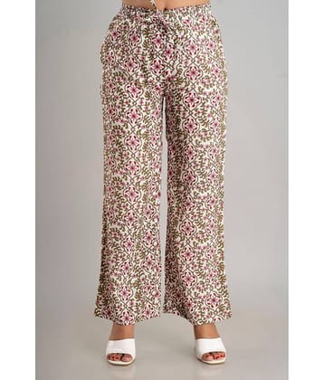 MAUKA - Multicolor Rayon Straight Women's Palazzos ( Pack of 1 )