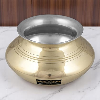 Pure Brass Kalai Punjabi Biryani Handi Patili 4000 ml