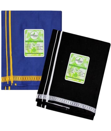 Feather Green Multi Dhoti - Free size