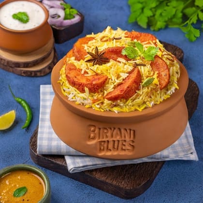 Fiery Potato 65 Biryani Handi