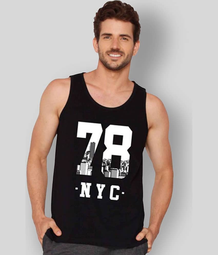 Veirdo Pack of 1 Cotton Blend Regular Fit Men's T-Shirt ( Black )