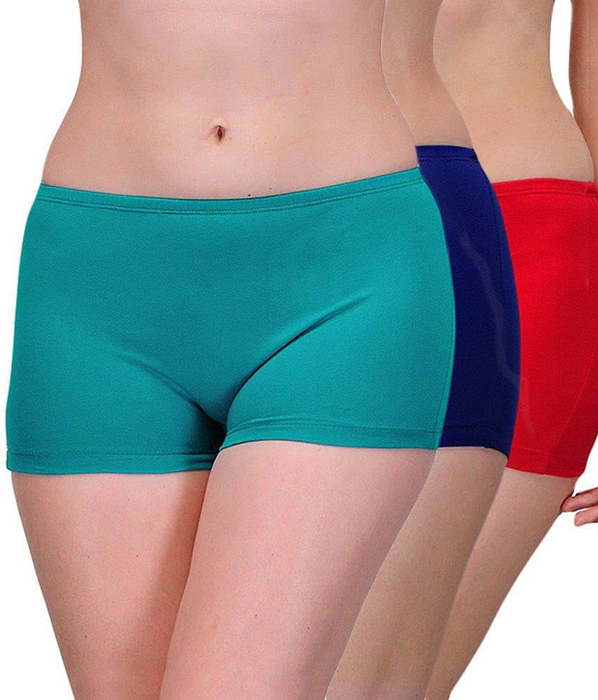 Softskin Pack of 3 Cotton Women's Briefs ( Multi Color )