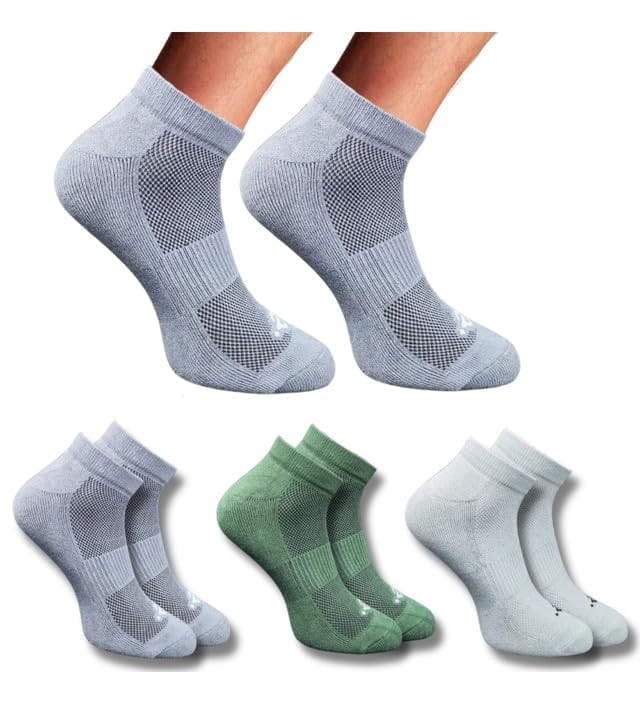 3_Pair Set Unisex Casual Cotton Printed Low Cut Socks (Multicolor)