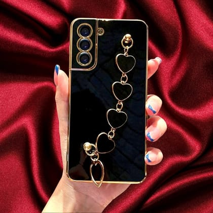 Cute Hearts Chain Bracelet Cover-Samsung Galaxy Note 20