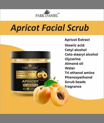Park Daniel Apricot Facial Scrubber Removes  Blackheads & Dead Cells Day Cream 100 ml