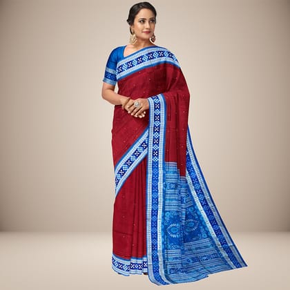 Mini Buti Pasapali Border Bomkai Silk Saree Mini Buti Pasapali Border Bomkai Silk Saree