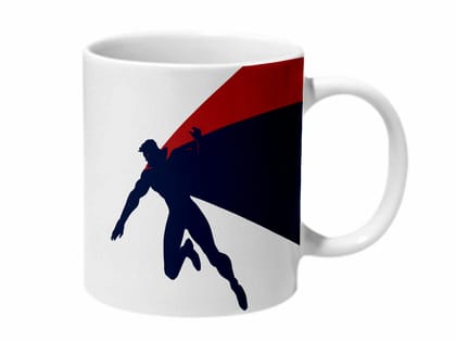 Multicolor Batman Vs Superman Artwork Ceramic Mug