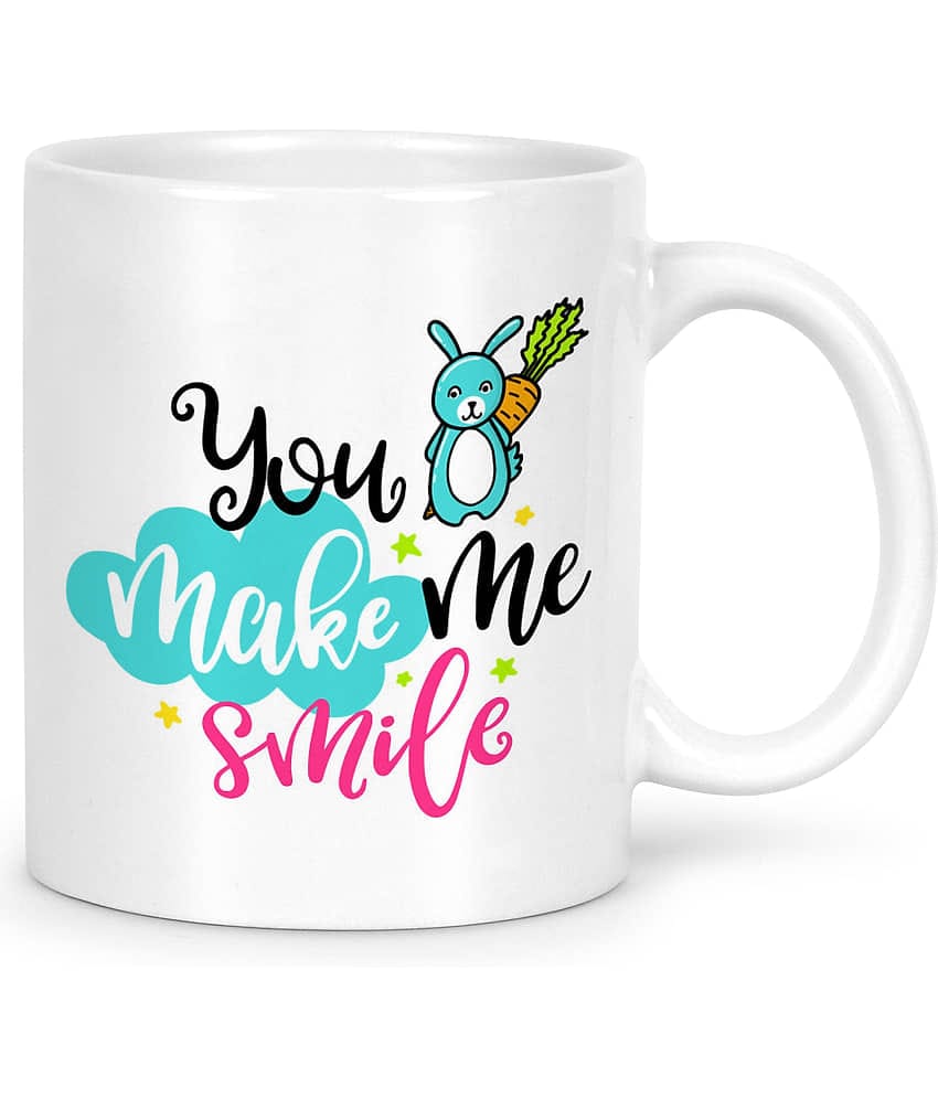 Idream Quote Printed Ceramic Coffee Mug 1 Pcs 330 mL