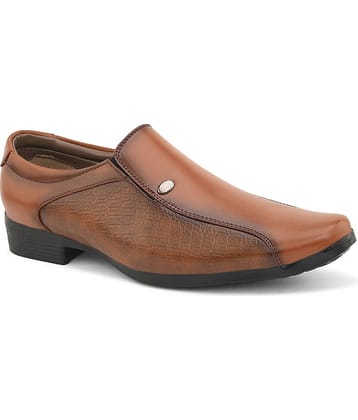 Sir Corbett Tan Men's Slip On Formal Shoes