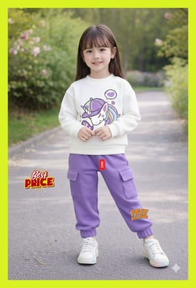 Girls T Shirt And PINK PURPLE Set