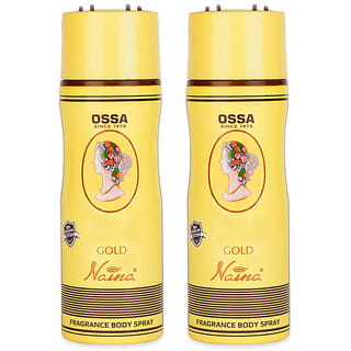 Ossa Gold Naina Unisex Body Spray 200ml Long Lasting Deodorant Combo for Men And Women (Pack of 2)