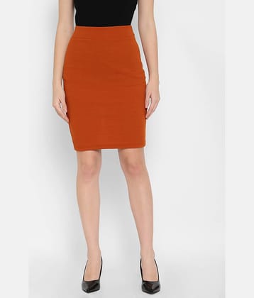 R L F Poly Cotton A-Line Skirt - Pink Single