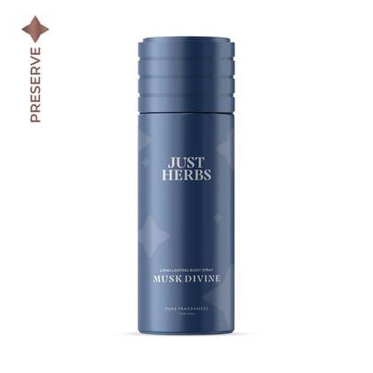 Long Lasting Musk Divine Deodorant Body Spray For Men - Just Herbs