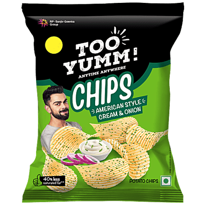 Too Yumm! Potato Chips - American Style Cream & Onion, 45 g