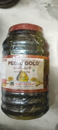 Peerugold kachi ghani mustard oil 5 litre 