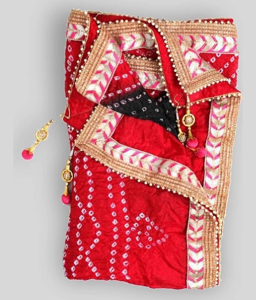 Raj Multicoloured Art Silk Bandhej Dupatta