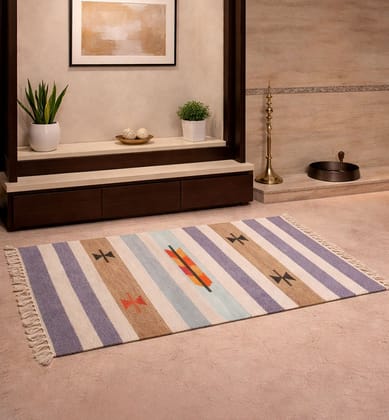 Handloom Punja Durrie Carpet | Traditional Cotton Handwoven Floor Carpet Handloom Punja Durrie Carpet | Traditional Cotton Handwoven Floor Carpet