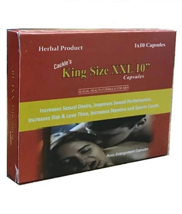 Cackles King Size XXL 10Capsule (10x6=60) Capsule 60 no.s