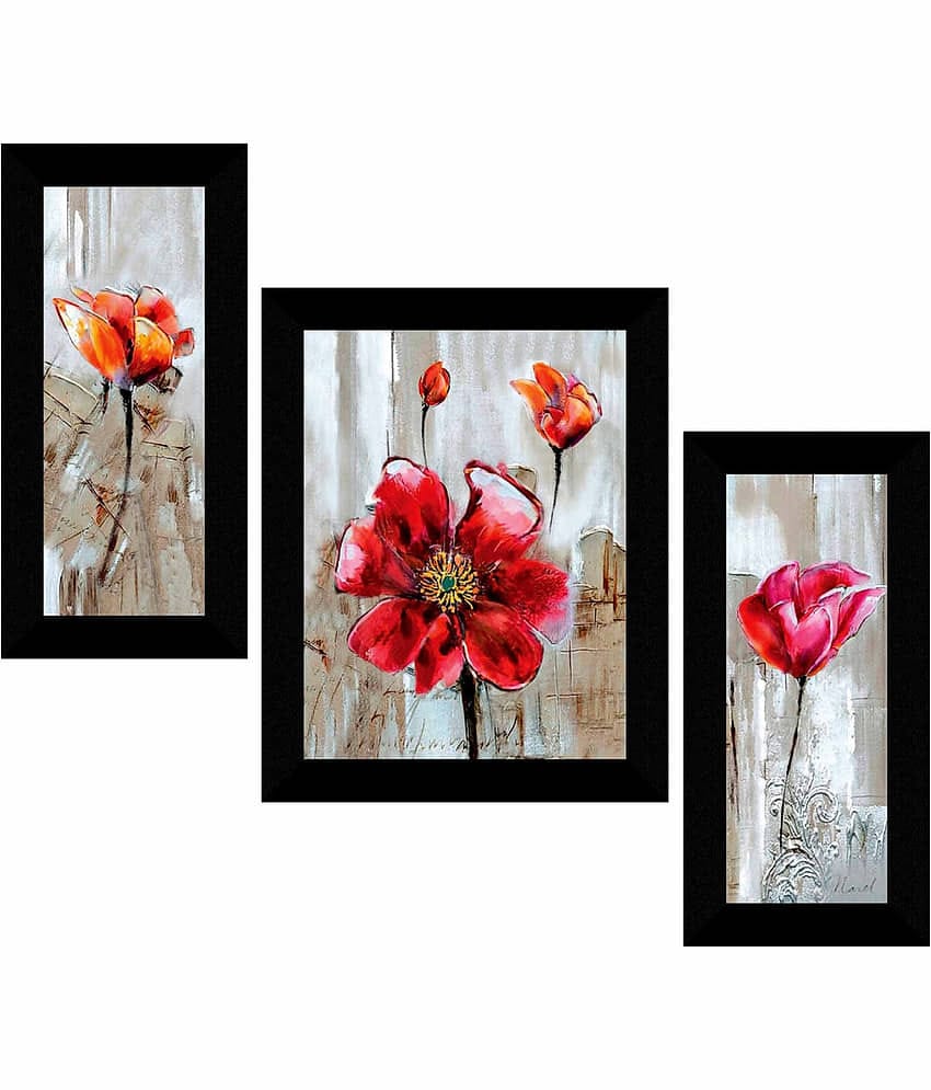 Saf - Floral Painting With Frame