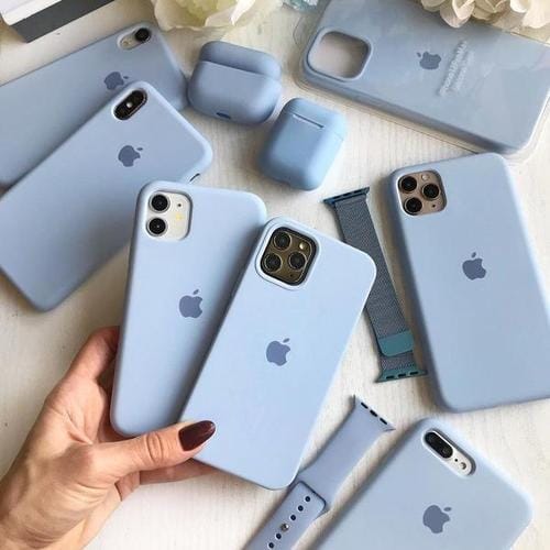 Lilac Silicone Premium Back Cover By iSeriesHub Compatible for iPhone-iPhone XS