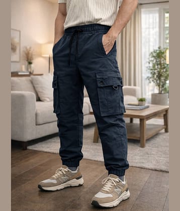 Eyebogler Relax Men's Cargos - Navy Blue ( Pack of 1 )