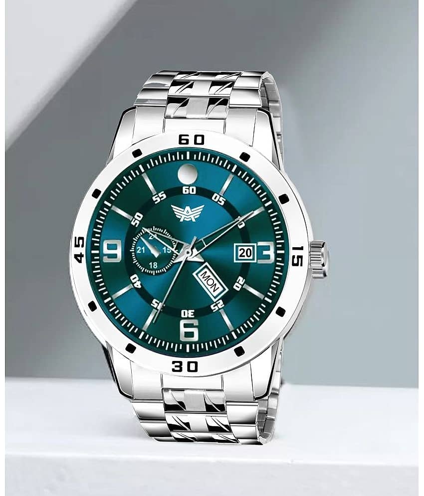 Abrexo Silver Stainless Steel Analog Men's Watch