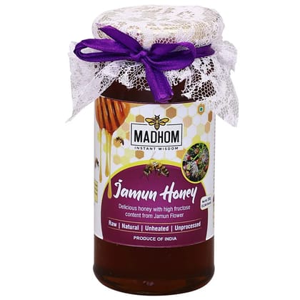 Jamun Honey 350gm | 100% Natural & Pure |  No Sugar Added | Unheated | Unprocessed