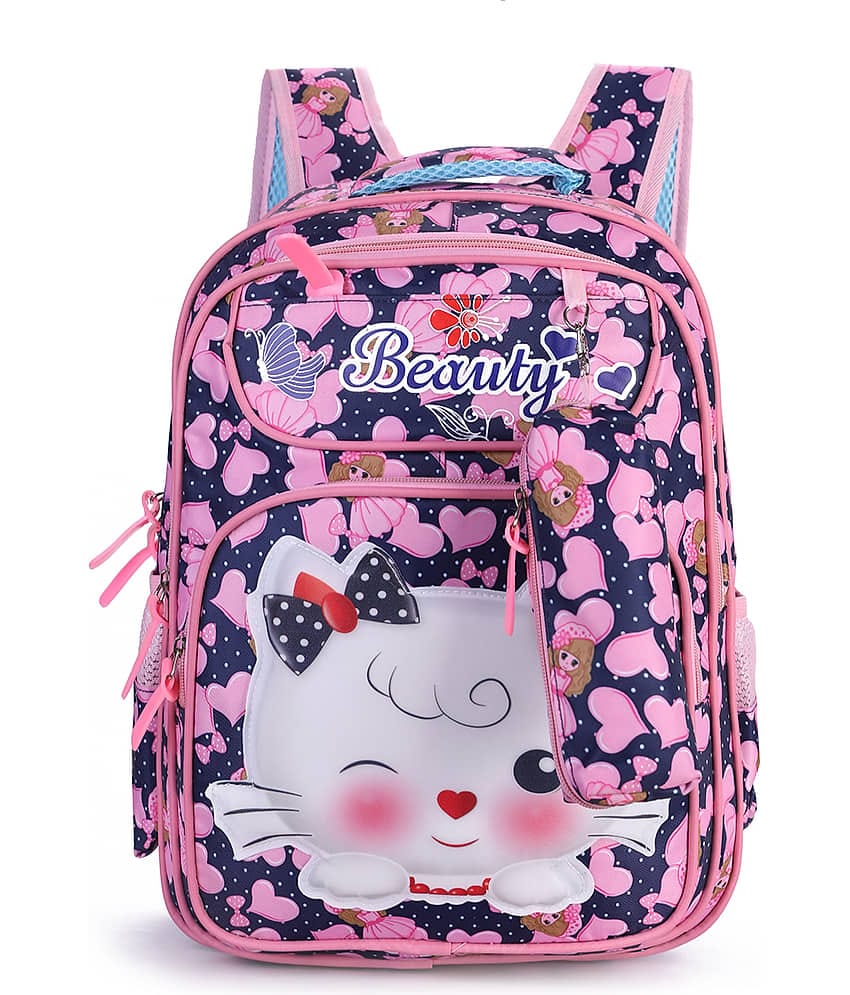 Tinytot Blue Polyester Backpack For Kids