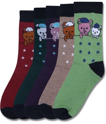 Dollar Multicolor Cotton Blend Boy's Ankle Length Socks ( Pack of 5 )