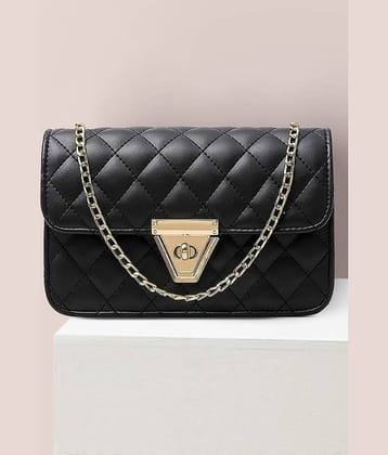 Fargo Black PU Sling Bag